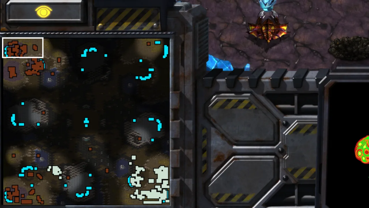 Explored map & minimap